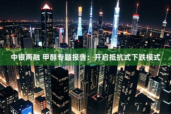 中银两融 甲醇专题报告：开启抵抗式下跌模式